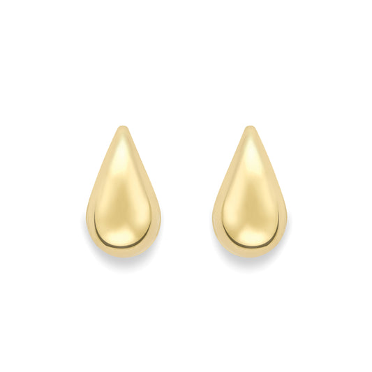 9ct Gold  Tear Drop Stud Earrings - SENR02661