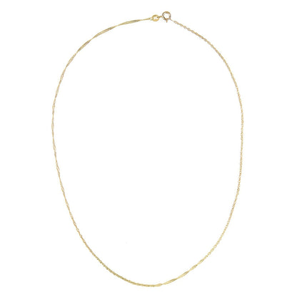 9ct Gold  Sparkling Singapore Pendant Chain Necklace 1.5mm - SINAXLG25Y