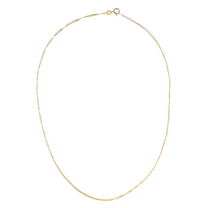 9ct Gold  Sparkling Singapore Pendant Chain Necklace 1.5mm - SINAXLG25Y