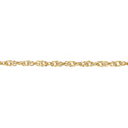 9ct Gold  Sparkling Singapore Pendant Chain Necklace 1.5mm - SINAXLG25Y