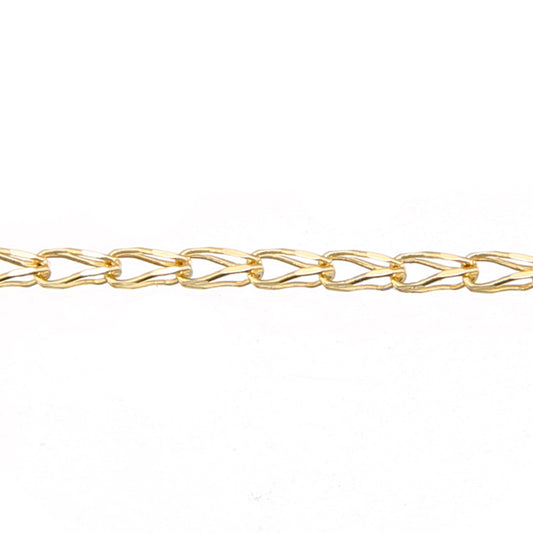 9ct Gold  Oval Tulip Belcher Pendant Chain Necklace 2mm - SPDAXL70