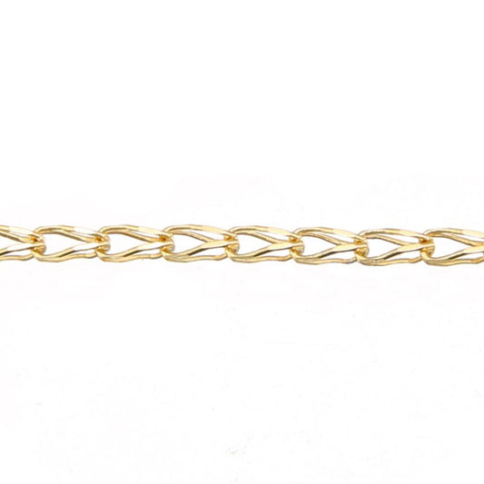9ct Gold  Oval Tulip Belcher Pendant Chain Necklace 2mm - SPDAXL70