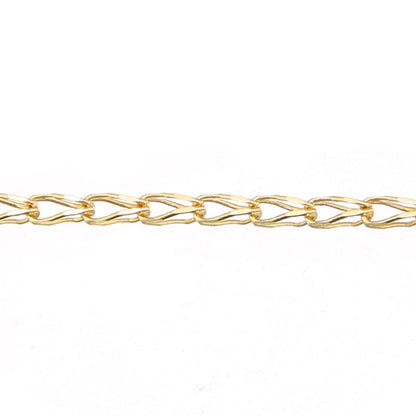 9ct Gold  Oval Tulip Belcher Pendant Chain Necklace 2mm - SPDAXL70