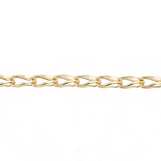 9ct Gold  Oval Tulip Belcher Pendant Chain Necklace 2mm - SPDAXL70