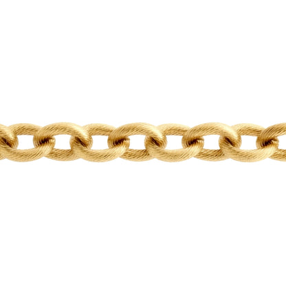 Gold-plated Stainless Steel  Chain Bracelet 8" 20cm - STB0001GP