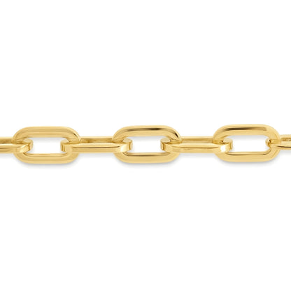 Gold-plated Stainless Steel  Chain Bracelet 8" 20cm - STB0003GP