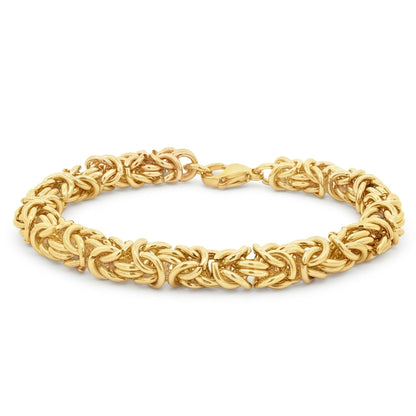 Gold-plated Stainless Steel  Chain Bracelet 8" 20cm - STB0005GP