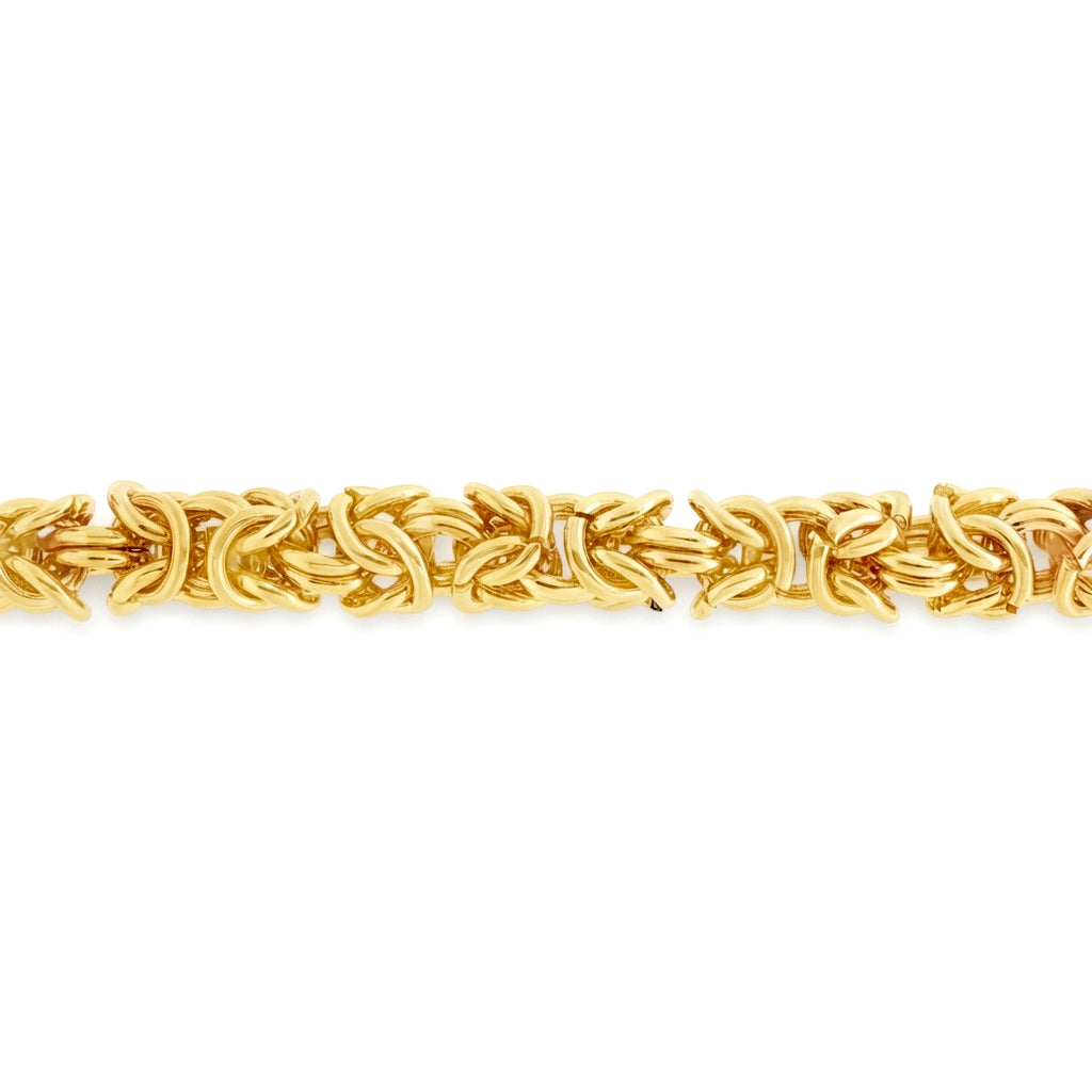 Gold-plated Stainless Steel  Chain Bracelet 8" 20cm - STB0005GP