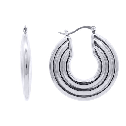 Stainless Steel  Creole Earrings - STE0004