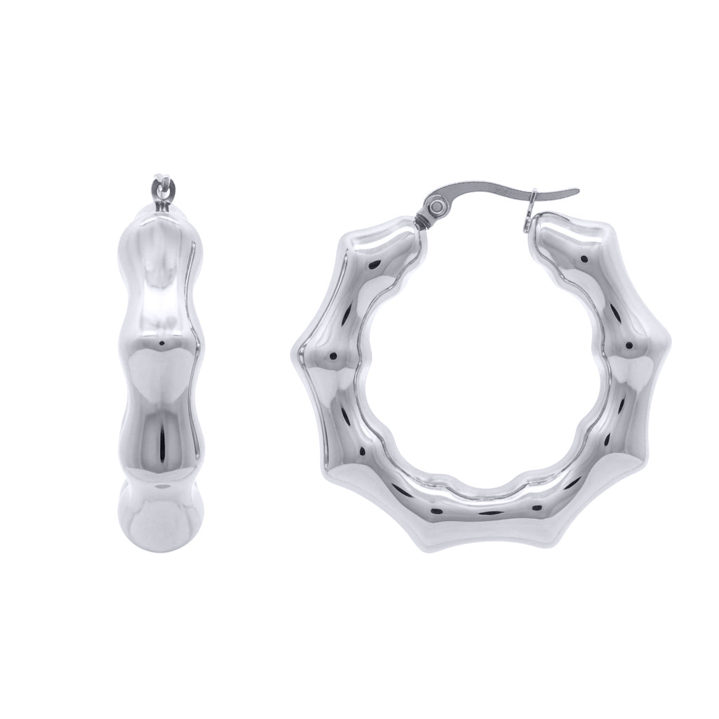 Stainless Steel  Creole Earrings - STE0006
