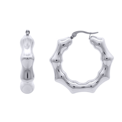 Stainless Steel  Creole Earrings - STE0006