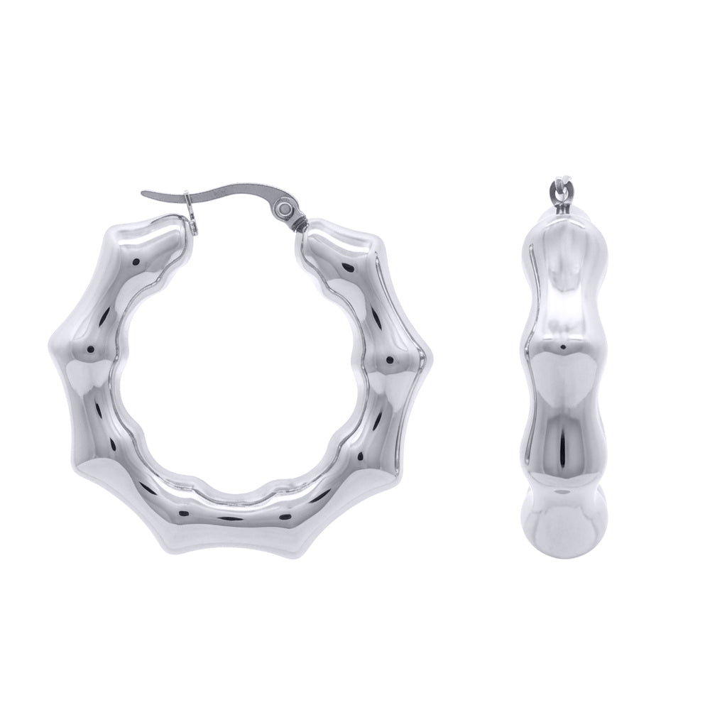 Stainless Steel  Creole Earrings - STE0006