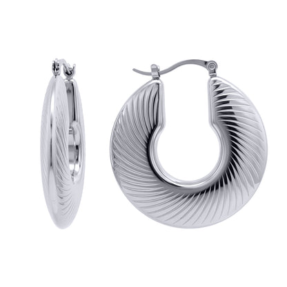 Stainless Steel  Creole Earrings - STE0008