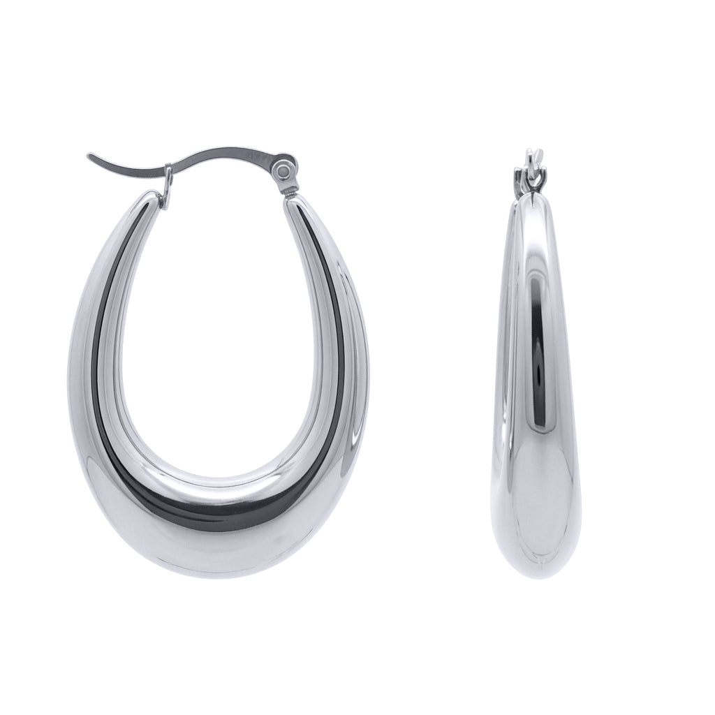 Stainless Steel  Creole Earrings - STE0012