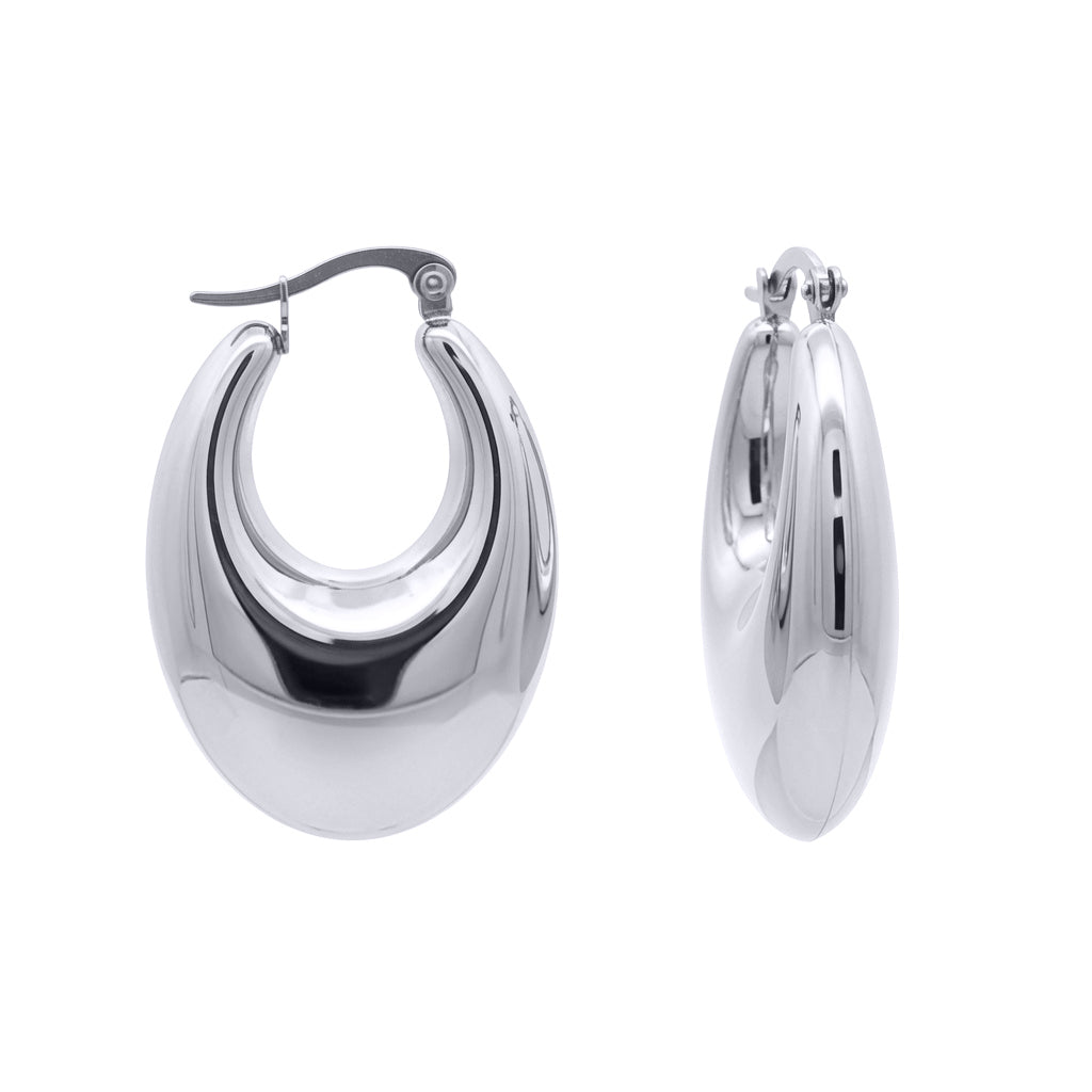 Stainless Steel  Creole Earrings - STE0013
