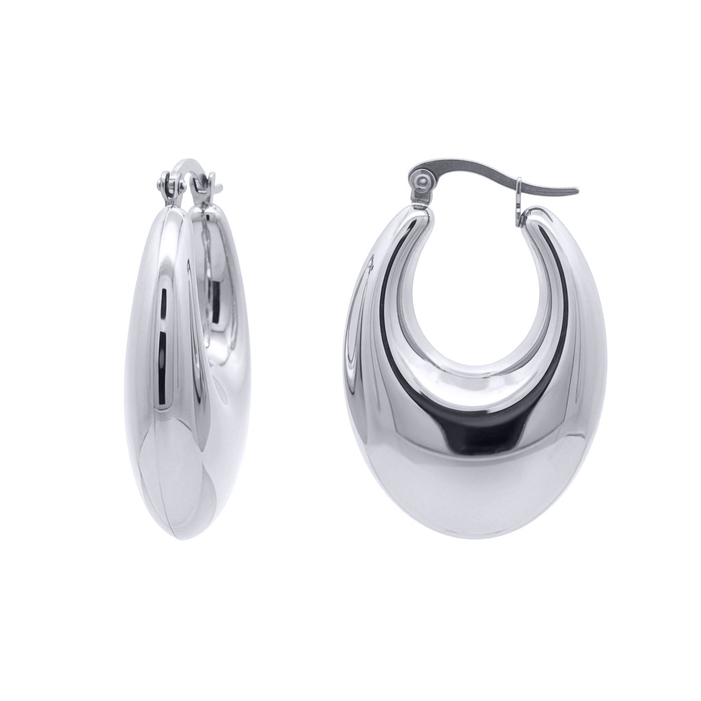 Stainless Steel  Creole Earrings - STE0013
