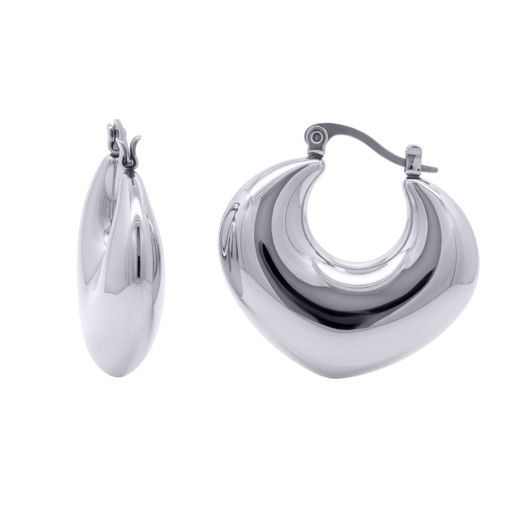 Stainless Steel  Creole Earrings - STE0014