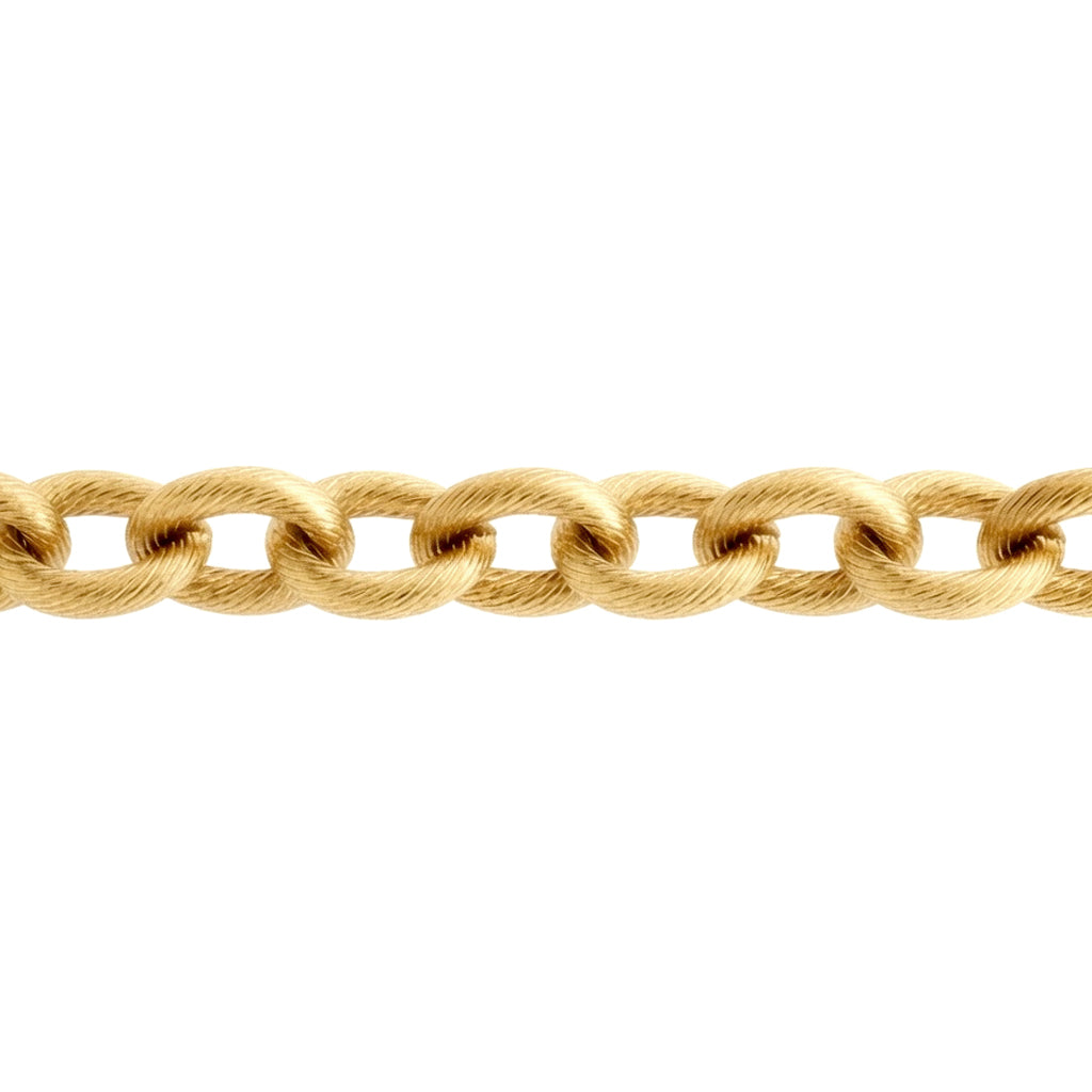 Gold-plated Stainless Steel  Chain Necklace 18" 45cm - STN0001GP