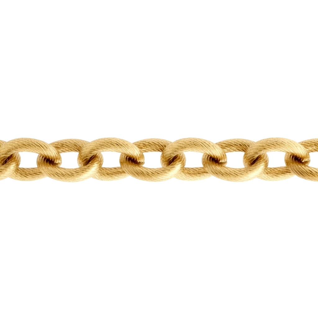 Gold-plated Stainless Steel  Chain Necklace 18" 45cm - STN0001GP