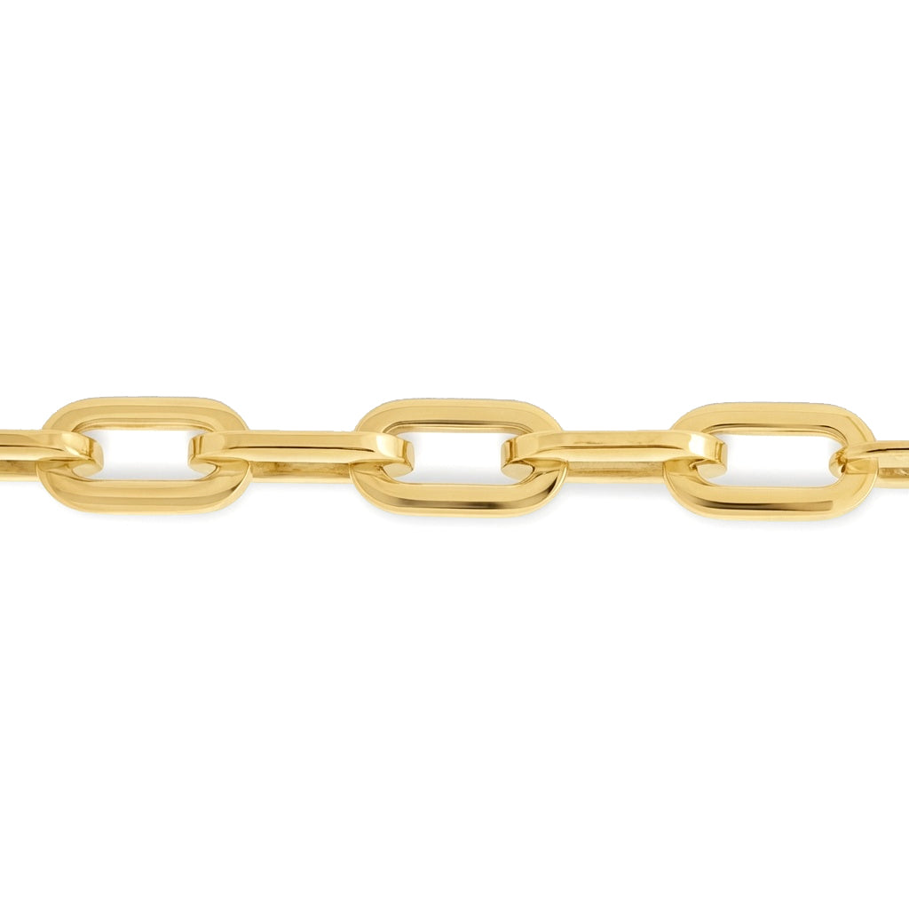 Gold-plated Stainless Steel  Chain Necklace 18" 45cm - STN0003GP