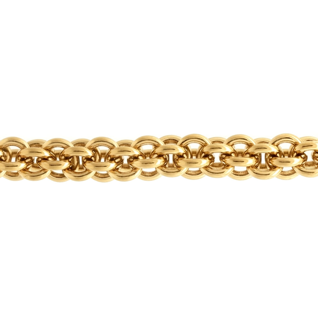 Gold-plated Stainless Steel  Chain Necklace 18" 45cm - STN0004GP