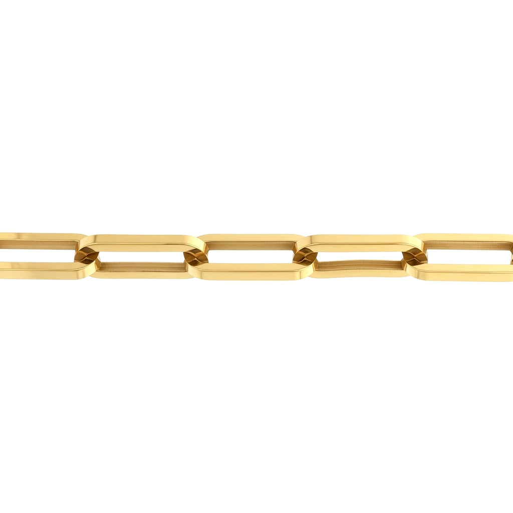 Gold-plated Stainless Steel  Chain Necklace 18" 45cm - STN0006GP
