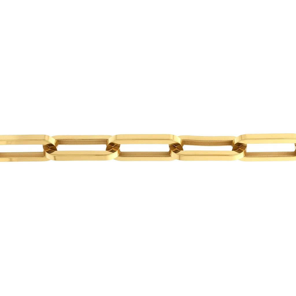Gold-plated Stainless Steel  Chain Necklace 18" 45cm - STN0006GP