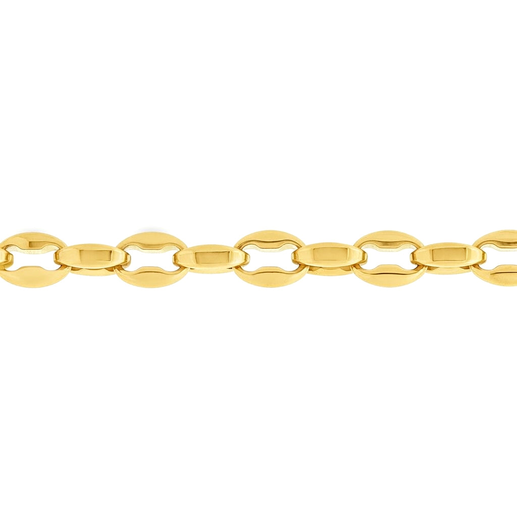 Gold-plated Stainless Steel  Chain Necklace 18" 45cm - STN0007GP