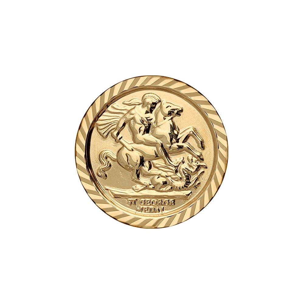 9ct Gold  Loves St George Ring (Half Sov Size) - JRN171-H