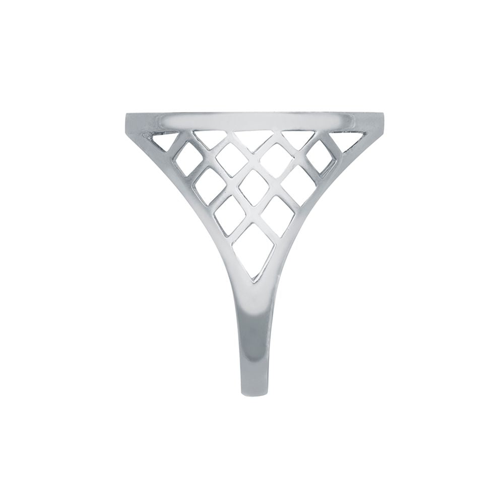 925 Silver  Basket 10th Ounce Coin Mount Ring - 9ct Gold Bezel - XRN168-T