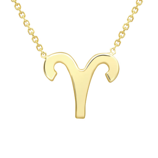 9ct Gold  Aries Necklace 16/18" 42/45cm - ZDNR02AR2