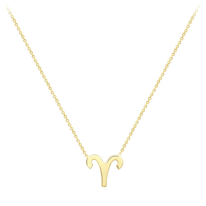 9ct Gold  Aries Necklace 16/18" 42/45cm - ZDNR02AR2