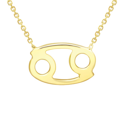 9ct Gold  Cancer Necklace 16/18" 42/45cm - ZDNR02CR2