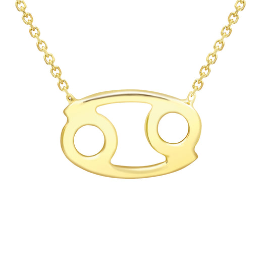 9ct Gold  Cancer Necklace 16/18" 42/45cm - ZDNR02CR2