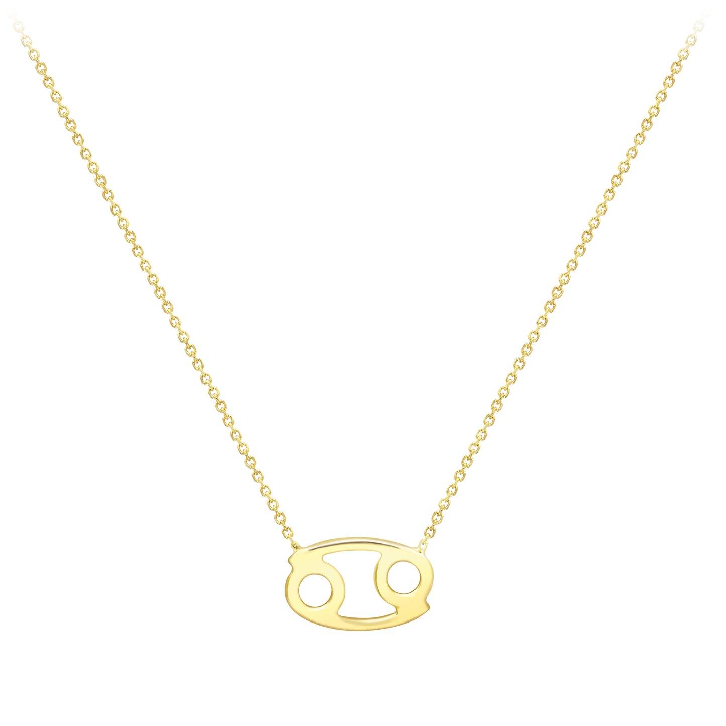 9ct Gold  Cancer Necklace 16/18" 42/45cm - ZDNR02CR2