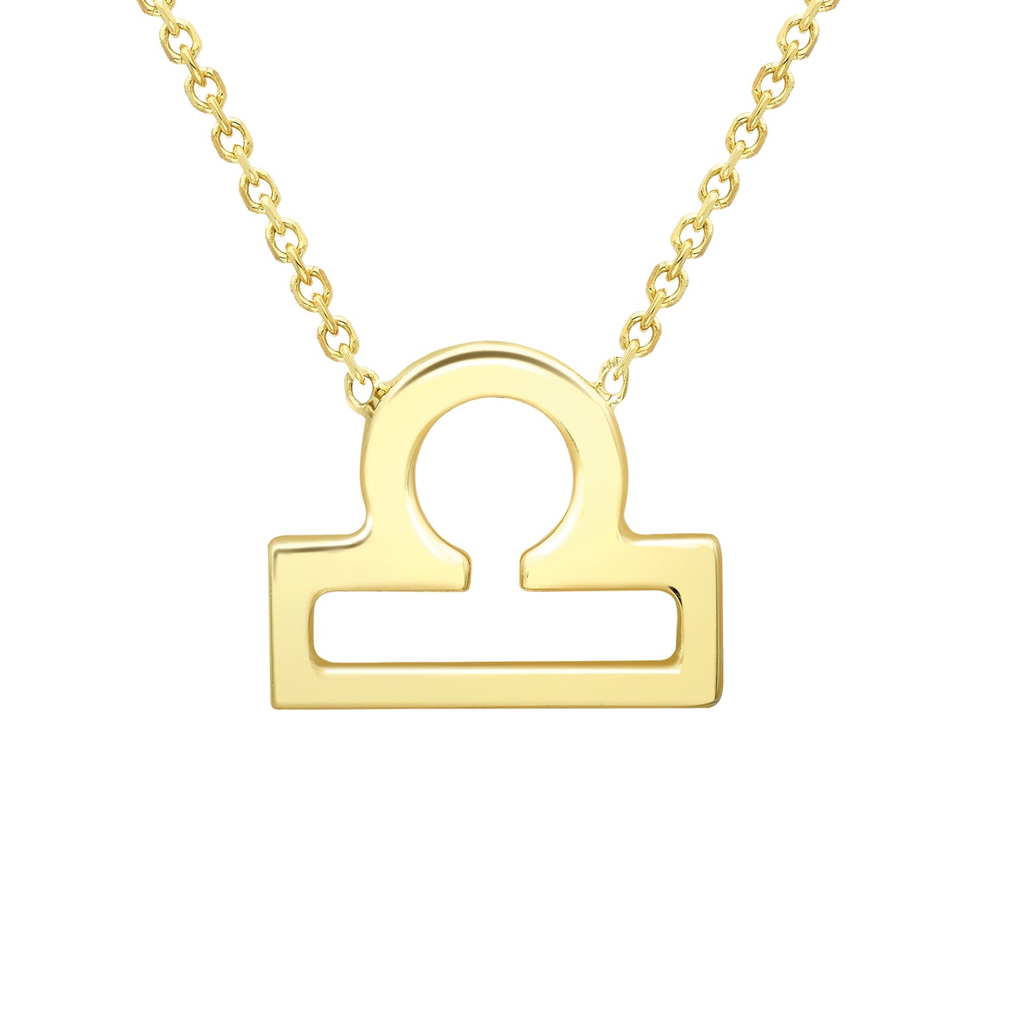 9ct Gold  Libra Necklace 16/18" 42/45cm - ZDNR02LA2