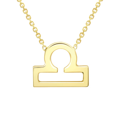 9ct Gold  Libra Necklace 16/18" 42/45cm - ZDNR02LA2