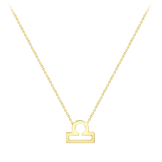 9ct Gold  Libra Necklace 16/18" 42/45cm - ZDNR02LA2