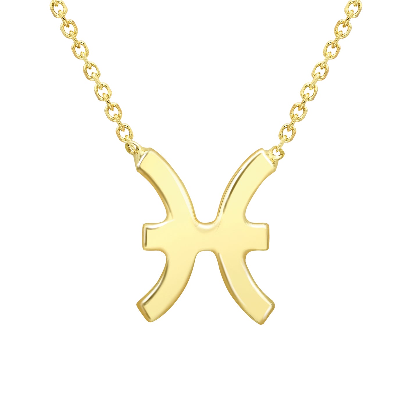 9ct Gold  Pisces Necklace 16/18" 42/45cm - ZDNR02PS2