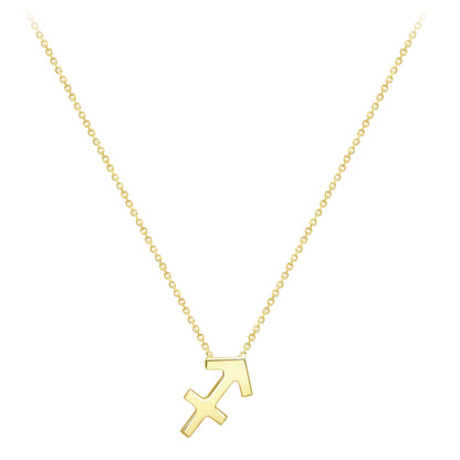 9ct Gold  Sagittarius Necklace 16/18" 42/45cm - ZDNR02SG2