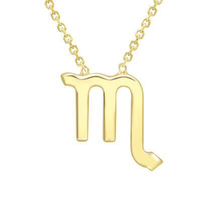 9ct Gold  Scorpio Necklace 16/18" 42/45cm - ZDNR02SP2