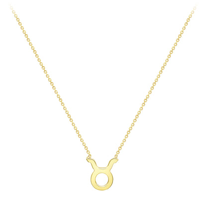 9ct Gold  Taurus Necklace 16/18" 42/45cm - ZDNR02TS2